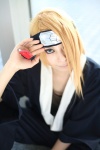 ari blonde_hair cosplay deidara handmouth headband naruto rating:Safe score:0 user:nil!