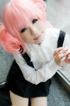 blouse cosplay inu_boku_secret_service jumper pantyhose pink_hair roromiya_karuta school_uniform shirayuki_himeno twintails rating:Safe score:1 user:xkaras