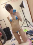 aisaka_megumi bikini cleavage iphone ponytail self-shot swimsuit rating:Safe score:15 user:nil!