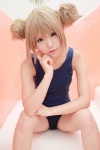 aisaka_taiga blonde_hair cosplay hair_buns kurasaka_kururu school_swimsuit swimsuit toradora! wet rating:Safe score:1 user:nil!
