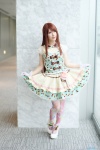 aikatsu! cosplay dress dress_lift gloves hiryuu_shin pantyhose print_legwear shibuki_ran rating:Safe score:0 user:nil!