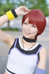 choker cosplay kairi_(kingdom_hearts) kingdom_hearts maitako miniskirt red_hair skirt tank_top rating:Safe score:0 user:nil!