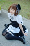 apron bandages blouse corset cosplay garter_belt maid maid_in_angels maid_uniform miniskirt skirt thighhighs tsukikage_yayoi zettai_ryouiki rating:Safe score:3 user:nil!