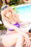 bikini cosplay garter macross macross_frontier multi-colored_hair pool sachi_budou sheryl_nome sunglasses swimsuit rating:Safe score:0 user:nil!