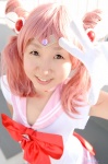 bishoujo_senshi_sailor_moon chibiusa cosplay gloves miasa pink_hair sailor_chibi_moon sailor_uniform school_uniform twintails rating:Safe score:0 user:nil!
