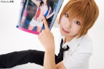 bandaid blonde_hair costume dress_shirt magazine mizushiro_akira school_uniform tie trousers rating:Safe score:0 user:nil!