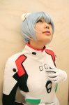 ayanami_rei blue_hair bodysuit cosplay namada neon_genesis_evangelion plugsuit rating:Safe score:1 user:nil!