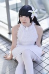 cosplay dress garter_belt kimi_to_kanojo_to_kanojo_no_koi. sone_miyuki thighhighs white_legwear yuni_(ii) zettai_ryouiki rating:Safe score:0 user:nil!