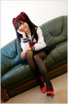 cosplay original orihime pantyhose pleated_skirt sailor_uniform school_girl school_uniform skirt twintails rating:Safe score:3 user:nil!