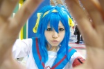 armband blue_hair cosplay hairband hair_ribbons izumi_konata komanechi lucky_star mega_cosplay sailor_uniform school_uniform suzumiya_haruhi suzumiya_haruhi_no_yuuutsu rating:Safe score:0 user:nil!