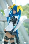 aizou_masaki ass bodysuit boots choker cosplay dizzy guilty_gear hairbows pantyhose tail thighhighs wings rating:Safe score:0 user:nil!