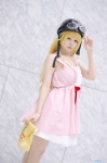 aihara_sakuto bakemonogatari blonde_hair cosplay dress goggles helmet oshino_shinobu rating:Safe score:0 user:nil!