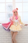 atelier_meruru cape cosplay crown dress merurulince_rede_arls pantyhose pettipants pink_hair sheer_legwear shirayuki_himeno rating:Safe score:3 user:pixymisa