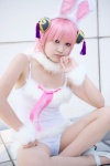 animal_ears bunny_ears cosplay gintama kagura mochida_kinako pantyhose pink_hair rating:Safe score:1 user:Log
