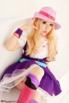 blonde_hair blouse boots cosplay deep_rabbit hat kneehighs macross macross_frontier macross_frontier:_itsuwari_no_utahime pleated_skirt saku sheryl_nome skirt vest rating:Safe score:0 user:nil!