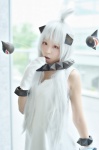cosplay dress gaosama kantai_collection mittens northern_ocean_hime white_hair rating:Safe score:0 user:nil!