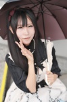 blouse cosplay hairbows jumper tagme_character tagme_series twintails umbrella yui_(ii) rating:Safe score:1 user:nil!