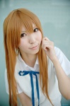aisaka_taiga blonde_hair blouse cosplay rinami school_uniform sweater_vest toradora! rating:Safe score:2 user:nil!