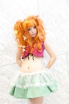 cosplay croptop kamio_yumeto miniskirt original pantyhose red_hair skirt twintails rating:Safe score:1 user:pixymisa