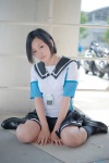 ayase_chio cosplay headphones ipod kneesocks kobayakawa_rinko love_plus pleated_skirt sailor_uniform school_uniform skirt rating:Safe score:1 user:nil!