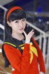 amagi_yukiko cardigan cosplay hairband megami_tensei nora persona persona_4 sailor_uniform school_uniform rating:Safe score:0 user:nil!