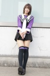 cosplay dress i"s miniskirt pleated_skirt school_uniform skirt thighhighs tie yatoshi_riya yoshizuki_iori zettai_ryouiki rating:Safe score:1 user:pixymisa