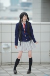 blazer blouse cosplay hoshitamu kneesocks k-on! nakano_azusa pleated_skirt school_uniform skirt twintails rating:Safe score:0 user:nil!