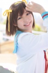 cosplay hairband hair_ribbons sailor_uniform school_uniform shiki suzumiya_haruhi suzumiya_haruhi_no_yuuutsu rating:Safe score:0 user:nil!