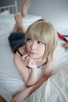 blonde_hair camisole cosplay denim elie miniskirt rave sakuto_kisinnra skirt rating:Safe score:3 user:xkaras