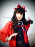 aka_(morimori) cosplay hairbow hoodie original pleated_skirt sailor_uniform school_uniform skirt rating:Safe score:3 user:nil!