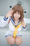 boots cosplay kantai_collection reco sailor_dress yukikaze_(kantai_collection) rating:Safe score:2 user:nil!