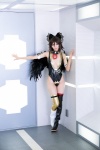 boots cleavage cosplay hairbow leotard mike reiuji_utsuho thigh_boots thighhighs touhou wings rating:Safe score:1 user:nil!