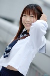 cosplay mashiro_yuki original pleated_skirt sailor_uniform school_uniform skirt tie rating:Safe score:0 user:nil!