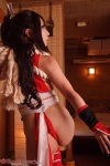 ass cosplay fan gauntlets hairbow kimono king_of_fighters kunoichi panties saku shiranui_mai thong rating:Safe score:0 user:nil!