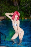 bikini cleavage cosplay love_live!_school_idol_project mike nishikino_maki pool red_hair school_idol_~krasivie~ side-tie_bikini swimsuit wet rating:Safe score:1 user:nil!