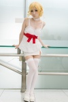 blouse bow catherine catherine_(game) choker cosplay mai skirt thighhighs zettai_ryouiki rating:Safe score:4 user:pixymisa