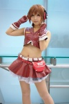 cosplay enuko fingerless_gloves gloves headset meiko miniskirt shorts skirt vest vocaloid rating:Safe score:0 user:nil!