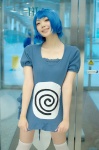 ahoge blue_hair cosplay jumper kaieda_kae pokemon poliwag tail thighhighs rating:Safe score:2 user:nil!
