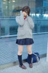 blouse cardigan cosplay ichigo_100 itoha_riri kneesocks mukai_kozue pleated_skirt school_uniform skirt tie rating:Safe score:1 user:nil!