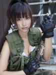 croptop fingerless_gloves gloves gun military_uniform offense_&_defense ponytail tank_top trousers vest yoshiki_risa rating:Safe score:1 user:nil!