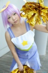 cheerleader_uniform cosplay dress hairbow hiiragi_tsukasa lucky_star natsume_megumi pom_poms purple_hair rating:Safe score:0 user:nil!