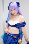 aspacia choker cosplay desert_kingdom hairbows kureha_marie midriff purple_hair skirt tubetop twintails rating:Safe score:0 user:pixymisa