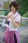 asami_uki bow cosplay from_the_new_world pleated_skirt school_uniform skirt watanabe_saki rating:Safe score:0 user:pixymisa