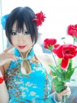 cleavage cosplay cyborg_nene original qipao roses rating:Safe score:0 user:nil!
