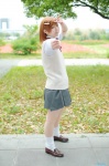 blouse cosplay loose_socks misaka_mikoto orange_hair pleated_skirt rinto school_uniform skirt socks sweater_vest to_aru_majutsu_no_index rating:Safe score:1 user:nil!