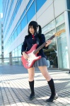 blazer blouse cosplay guitar kneesocks k-on! nakano_azusa pleated_skirt school_uniform skirt twintails yuutogi_shino rating:Safe score:0 user:nil!