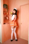 apron burger costume kyan_chiaki open_clothes panties serving_tray thighhighs waitress rating:Safe score:3 user:nil!