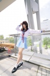 asahina_mikuru cosplay hina pleated_skirt sailor_uniform school_uniform skirt socks suzumiya_haruhi_no_yuuutsu rating:Safe score:0 user:nil!