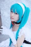 aqua_hair cendrillon_(vocaloid) choker cosplay elbow_gloves gloves gown hairband hatsune_miku merino_moko twintails vocaloid wings rating:Safe score:0 user:pixymisa