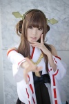 cosplay detached_sleeves hairband kantai_collection kimono kipi kongou_(kantai_collection) pleated_skirt skirt twin_braids rating:Safe score:0 user:nil!